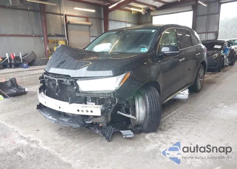2017 Acura Mdx Technology Package z USA, uszkodzony, nr VIN 5FRYD4H59HB001366